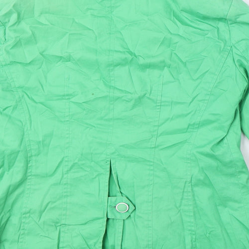 Per Una Womens Green Jacket Blazer Size 8 Button
