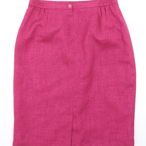 Eastex Womens Pink Polyester Straight & Pencil Skirt Size 16 Zip