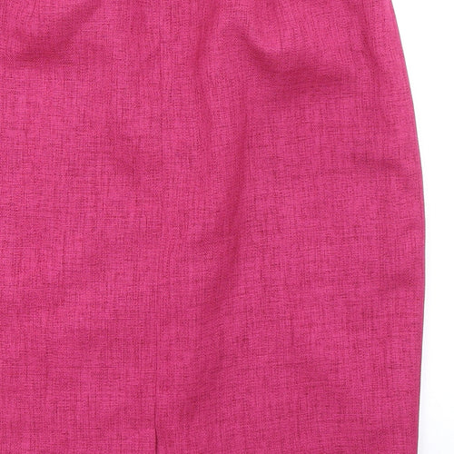 Eastex Womens Pink Polyester Straight & Pencil Skirt Size 16 Zip