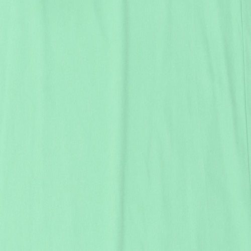 Marks and Spencer Womens Green Polyester Tank Dress Size 12 Square Neck Pullover
