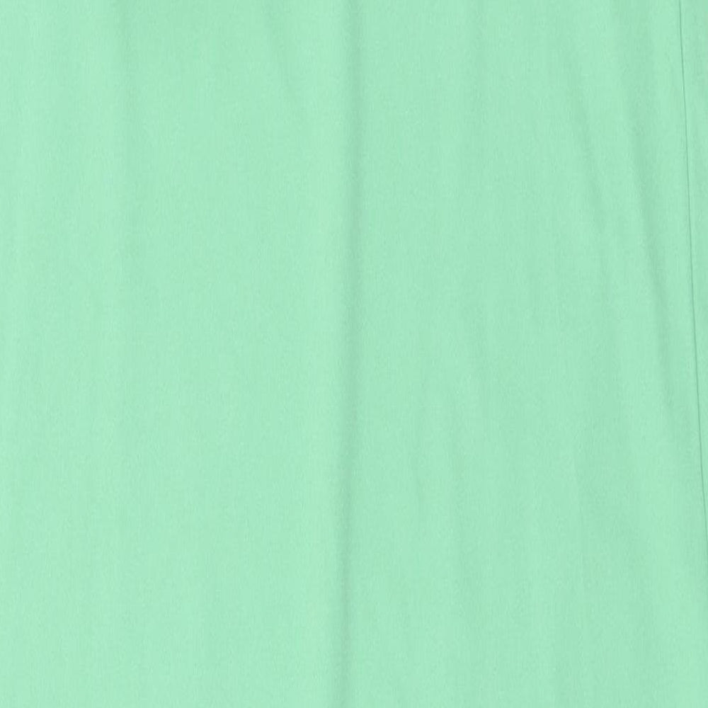 Marks and Spencer Womens Green Polyester Tank Dress Size 12 Square Neck Pullover