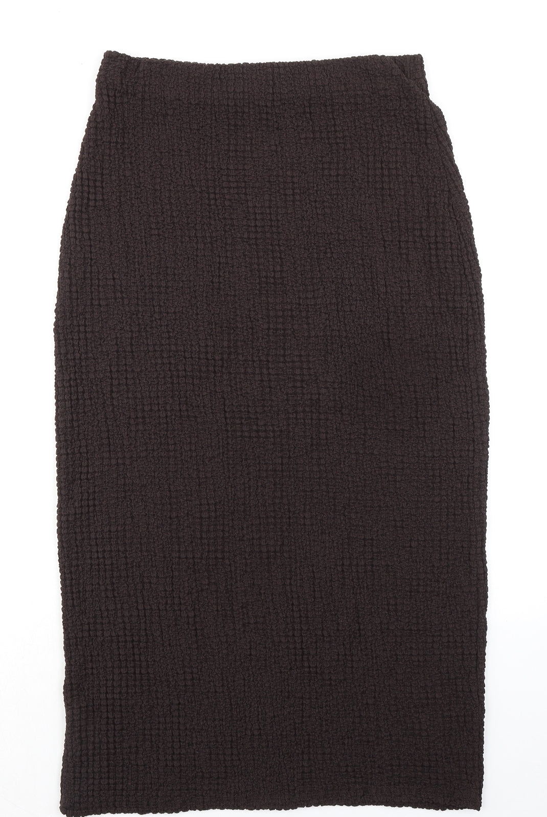 Marks and Spencer Womens Brown Polyester Bandage Skirt Size 14