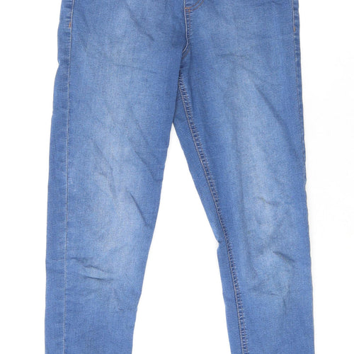 Marks and Spencer Womens Blue Cotton Jegging Jeans Size 10 L29 in Regular