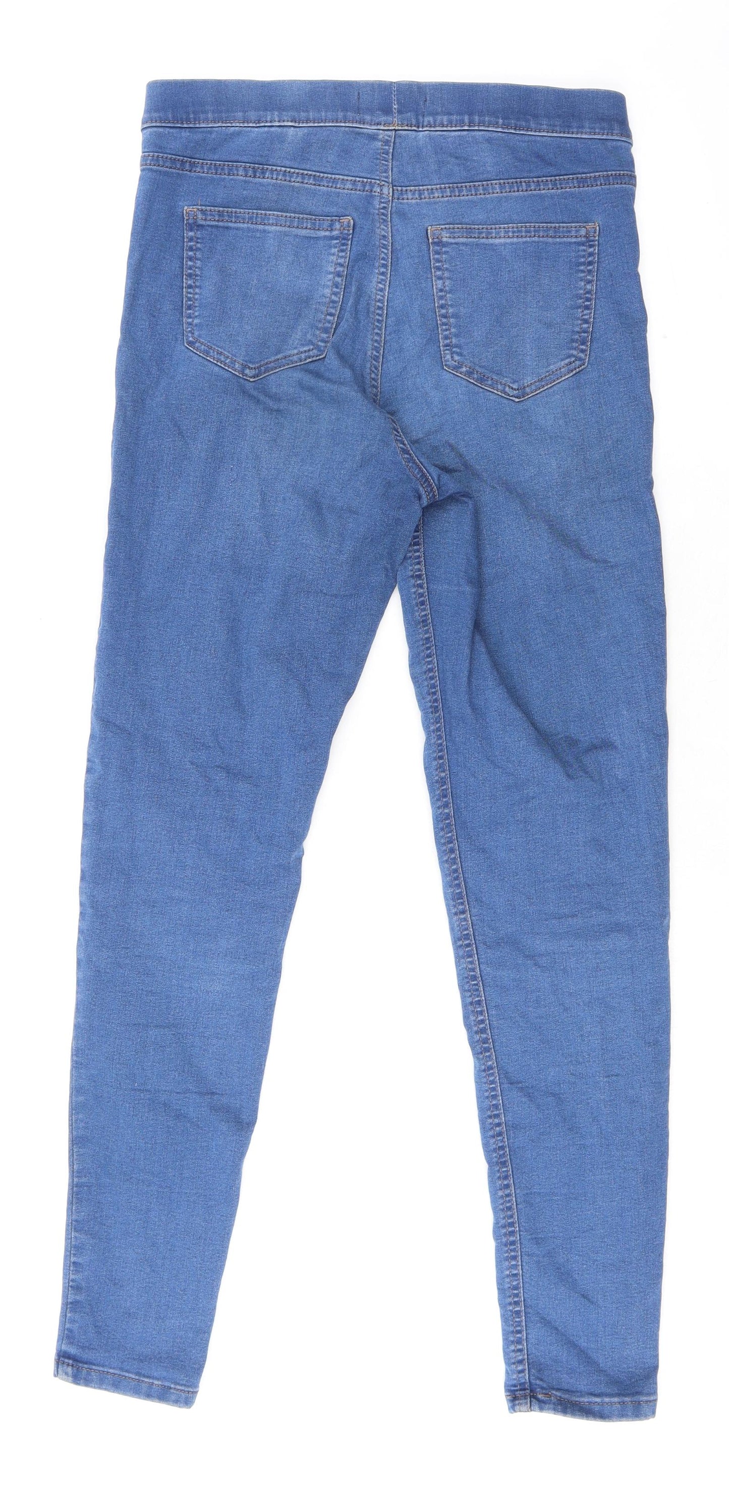 Marks and Spencer Womens Blue Cotton Jegging Jeans Size 10 L29 in Regular