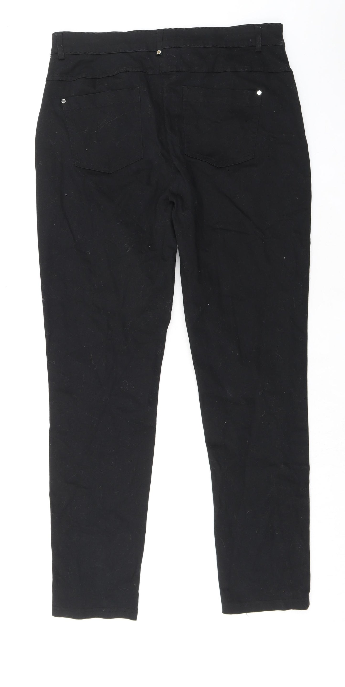 Klass Womens Black Cotton Skinny Jeans Size 14 L30 in Regular Zip