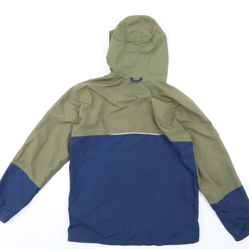 Jack Wolfskin Boys Multicoloured Rain Coat Coat Size 14 Years Zip