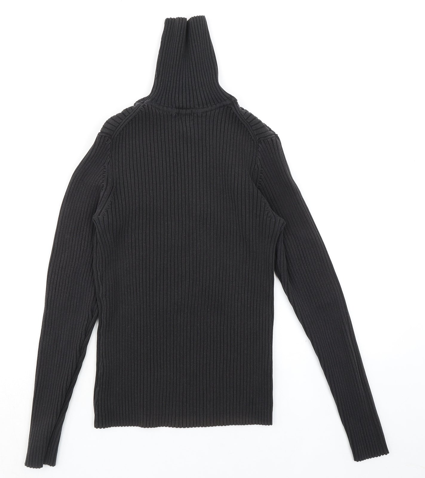 Gap Womens Black Roll Neck Polyester Pullover Jumper Size L