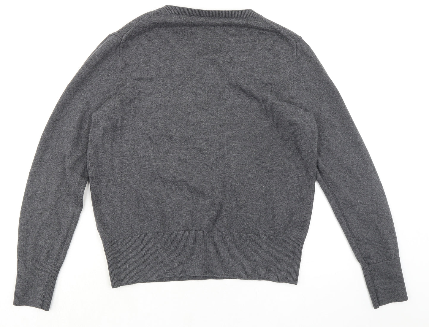 Gap Womens Grey Round Neck Cotton Pullover Jumper Size L Pullover - Love