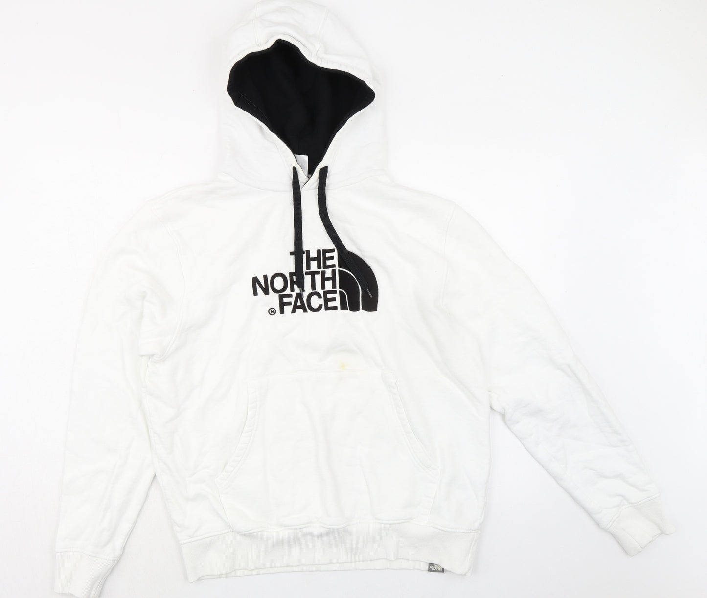 The North Face Mens White Cotton Pullover Hoodie Size L