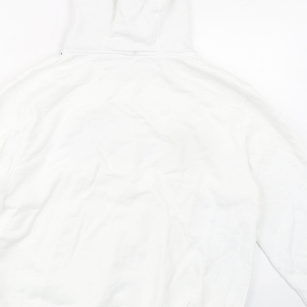 The North Face Mens White Cotton Pullover Hoodie Size L