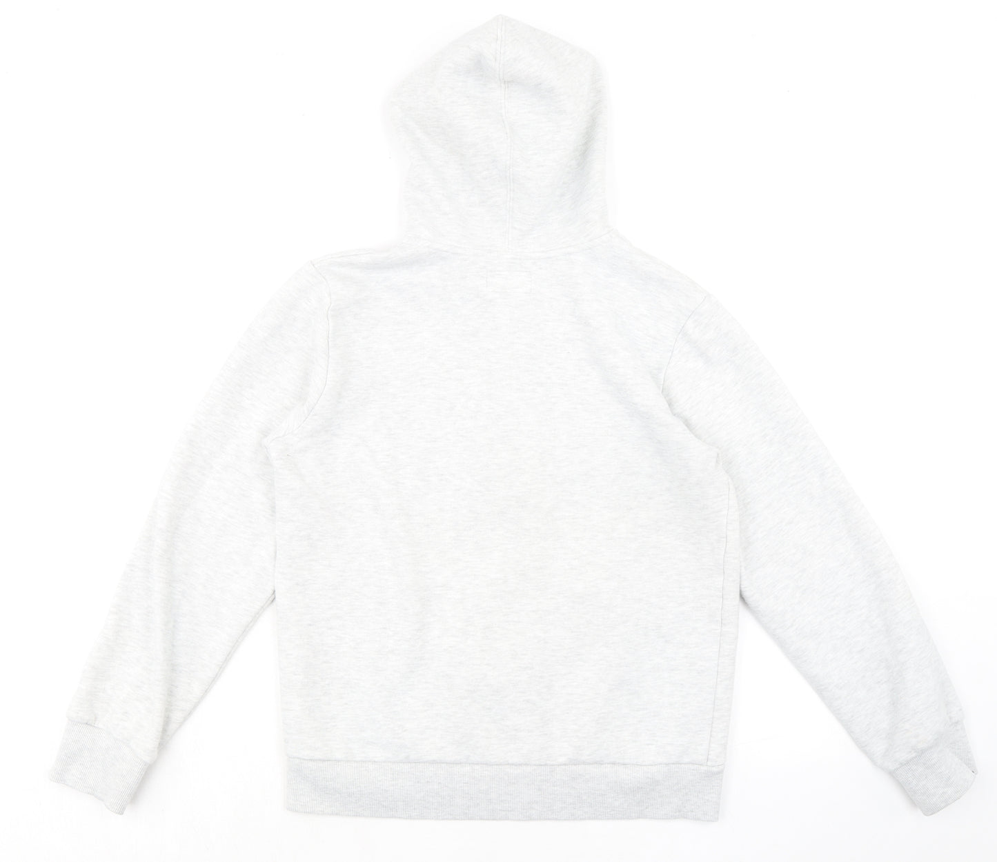 Converse Mens Grey Cotton Full Zip Hoodie Size XL