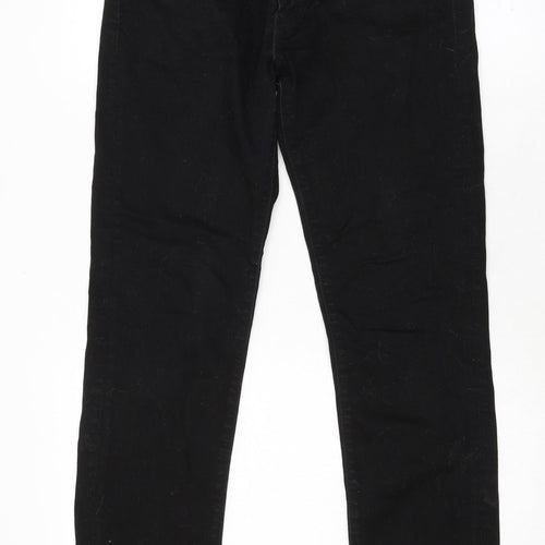 Levi's Mens Black Cotton Straight Jeans Size 32 in L34 in Regular Zip