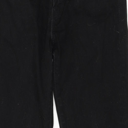Levi's Mens Black Cotton Straight Jeans Size 32 in L34 in Regular Zip