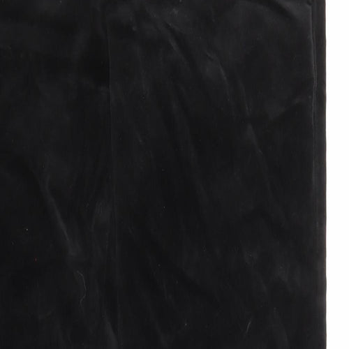 Gap Womens Black Cotton Trousers Size 30 L29 in Regular Zip