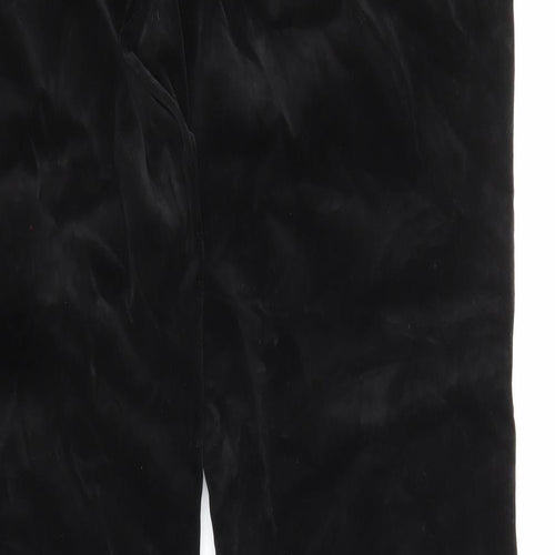 Gap Womens Black Cotton Trousers Size 30 L29 in Regular Zip