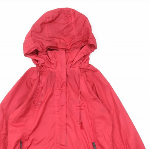 Peter Storm Womens Red Windbreaker Jacket Size 8 Zip