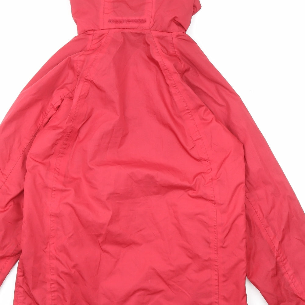 Peter Storm Womens Red Windbreaker Jacket Size 8 Zip