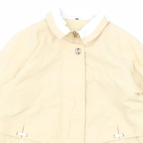 Berkertex Womens Ivory Jacket Coat Size 10 Zip