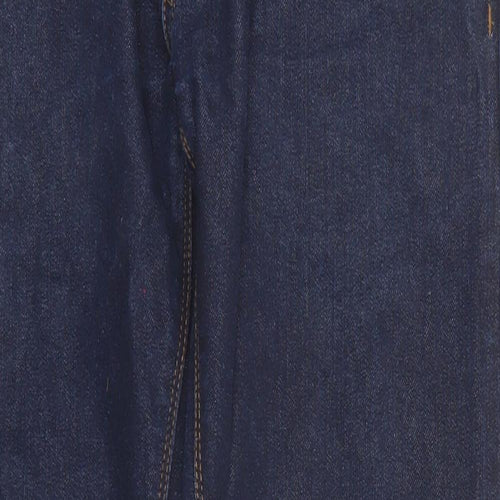 Crosshatch Mens Blue Cotton Straight Jeans Size 30 in L27 in Regular Zip