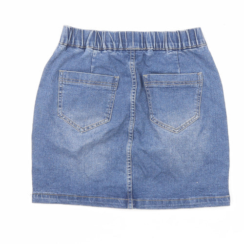 Voir Jeans Womens Blue Cotton Mini Skirt Size S