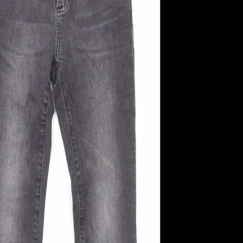 Gap Womens Grey Cotton Skinny Jeans Size 10 L24 in Regular Zip
