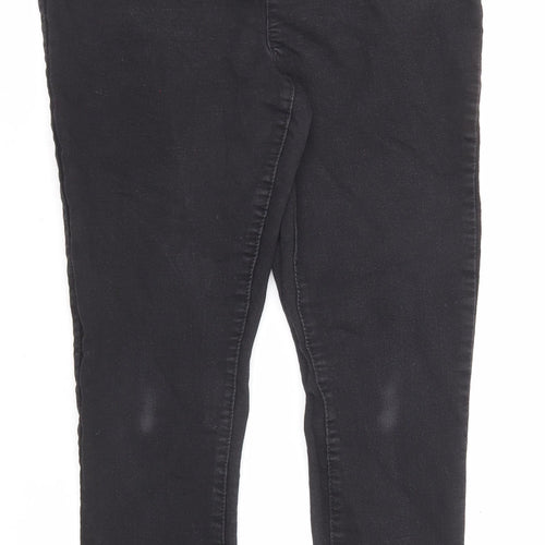 Papaya Womens Black Cotton Jegging Jeans Size 14 L26 in Regular