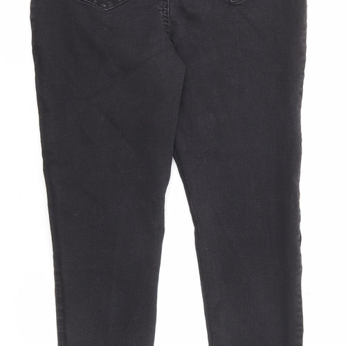 Papaya Womens Black Cotton Jegging Jeans Size 14 L26 in Regular