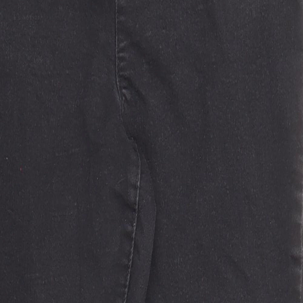 Papaya Womens Black Cotton Jegging Jeans Size 14 L26 in Regular