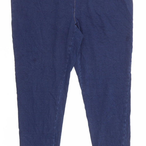 George Womens Blue Cotton Jegging Jeans Size 16 L26 in Regular