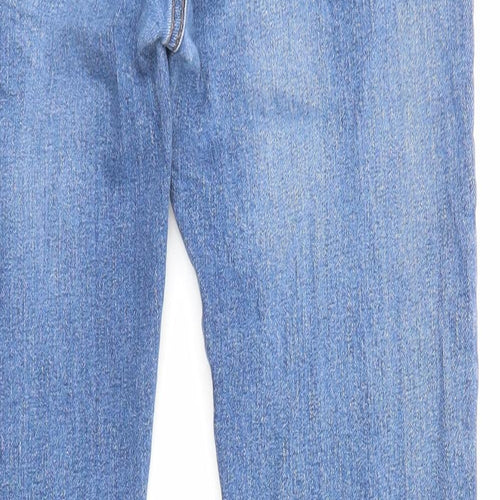 Topman Mens Blue Cotton Skinny Jeans Size 30 in L28 in Regular Zip