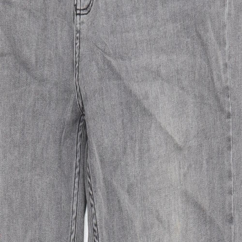 Denim 365 Womens Grey Cotton Skinny Jeans Size 18 L27 in Regular Zip