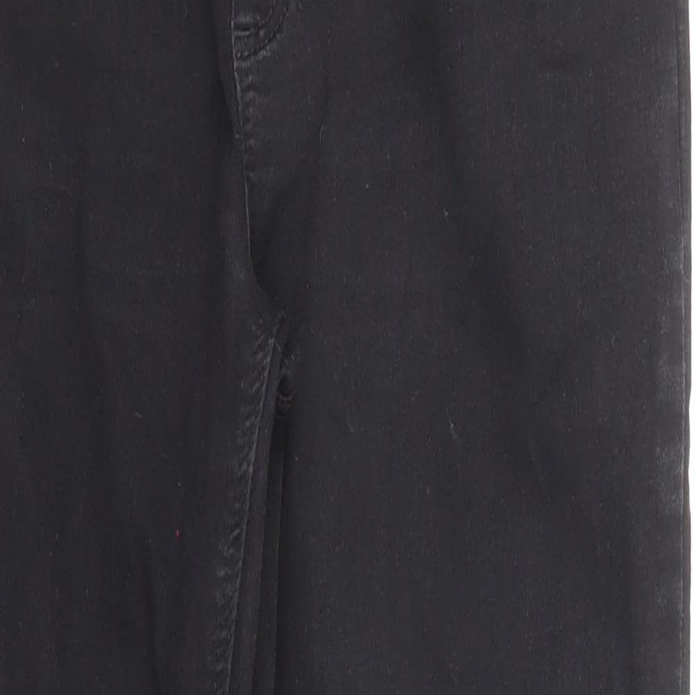 Topshop Womens Black Cotton Skinny Jeans Size 28 in L30 in Regular