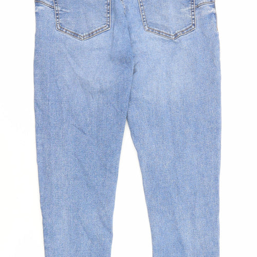 New Look Womens Blue Cotton Jegging Jeans Size 12 L24 in Regular Zip