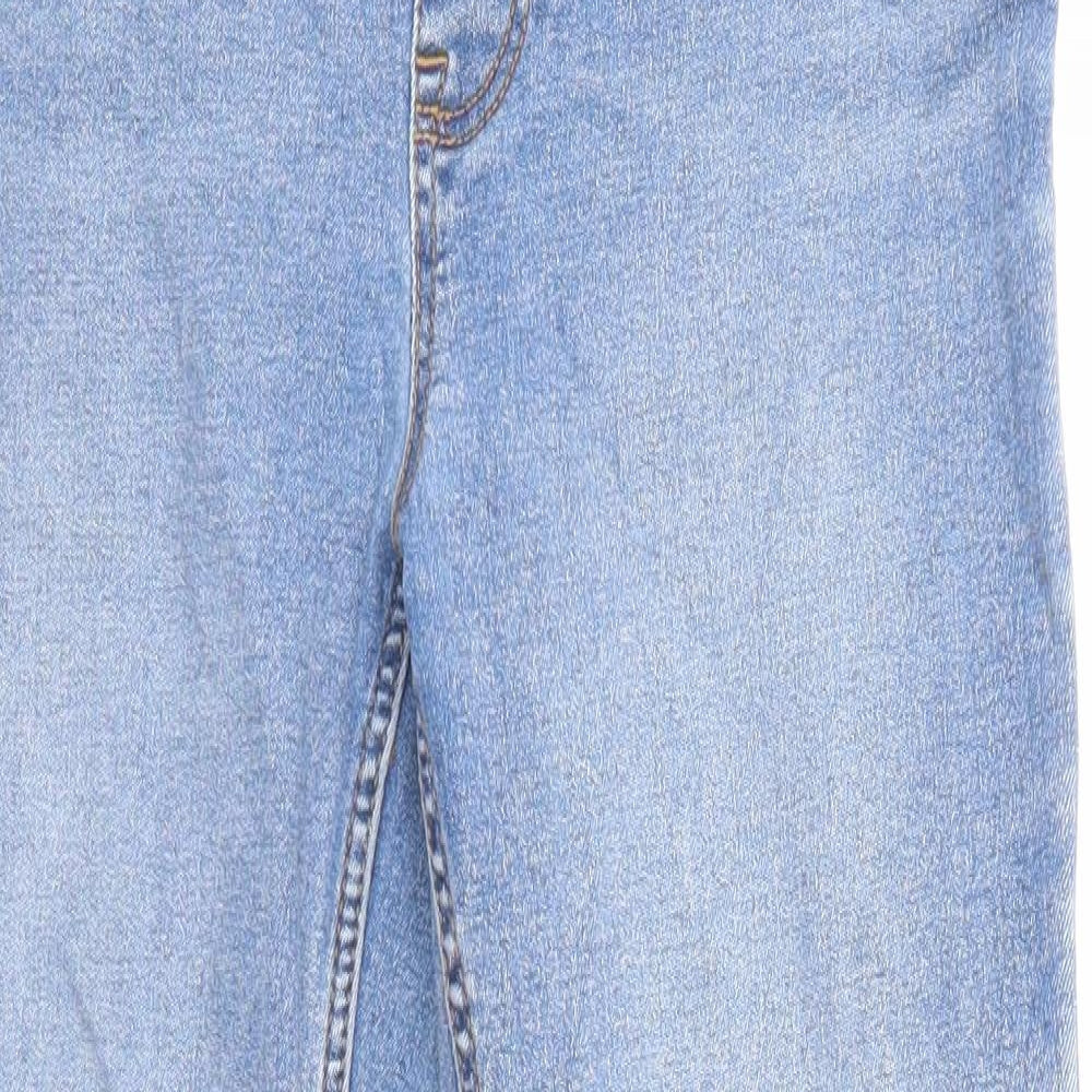 New Look Womens Blue Cotton Jegging Jeans Size 12 L24 in Regular Zip