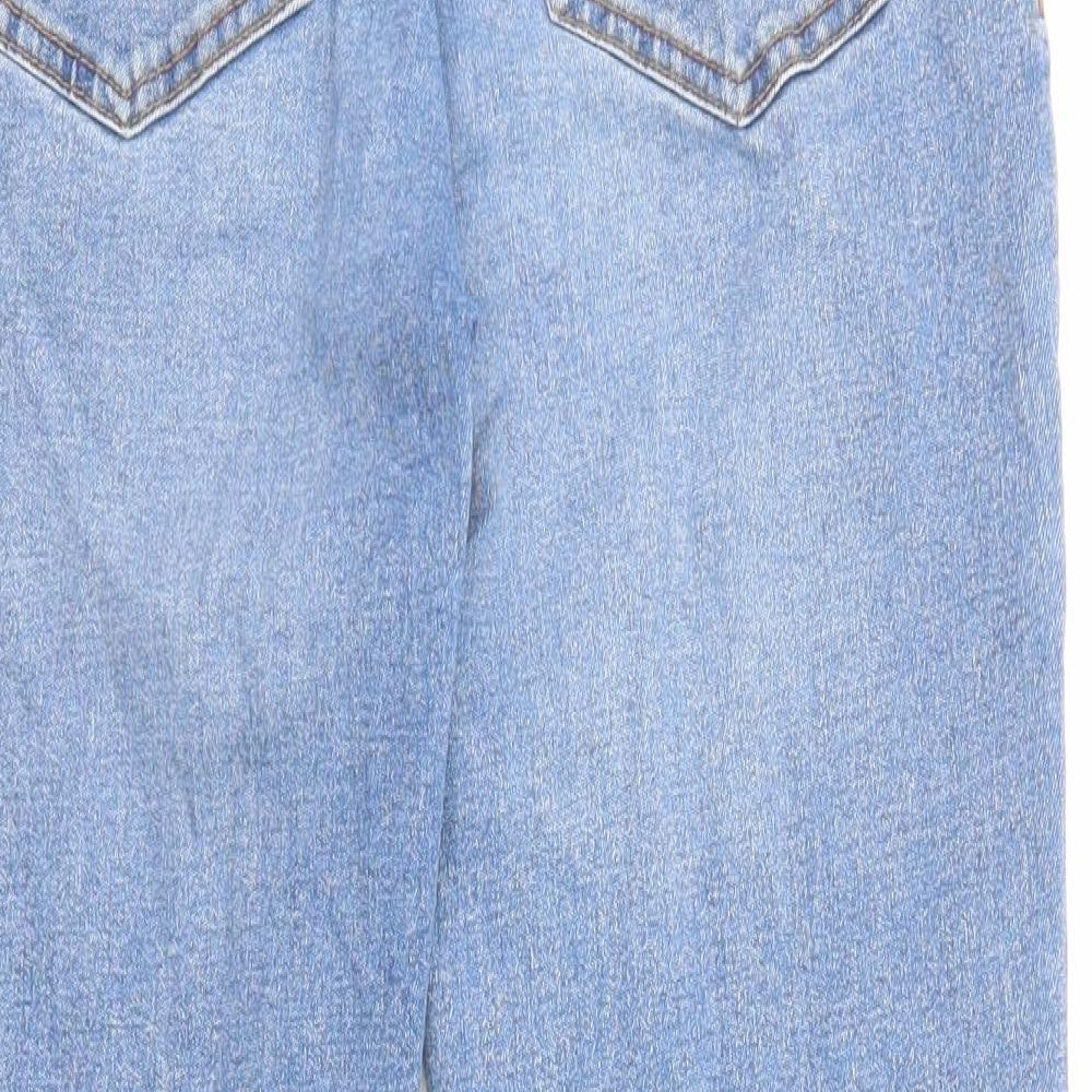 New Look Womens Blue Cotton Jegging Jeans Size 12 L24 in Regular Zip