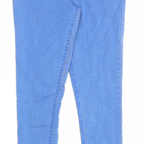 F&F Womens Blue Cotton Jegging Jeans Size 12 L28 in Regular