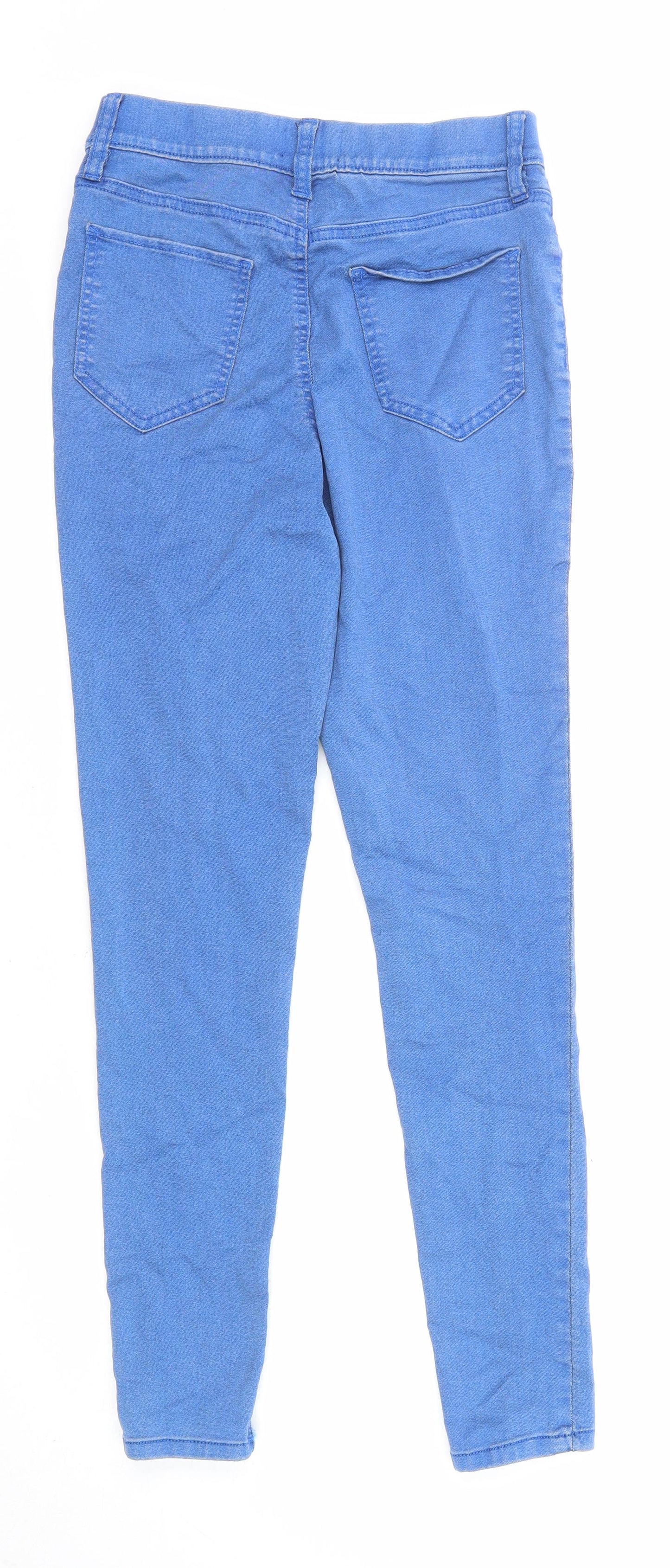 F&F Womens Blue Cotton Jegging Jeans Size 12 L28 in Regular