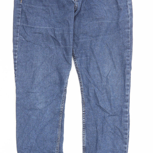 H&M Womens Blue Cotton Skinny Jeans Size 27 in L27 in Regular Zip