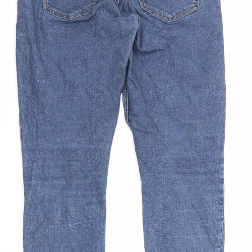 H&M Womens Blue Cotton Skinny Jeans Size 27 in L27 in Regular Zip