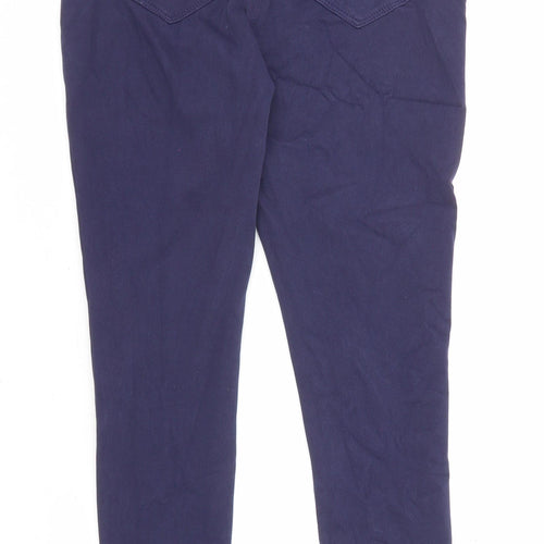 George Womens Blue Cotton Skinny Jeans Size 10 L26 in Regular