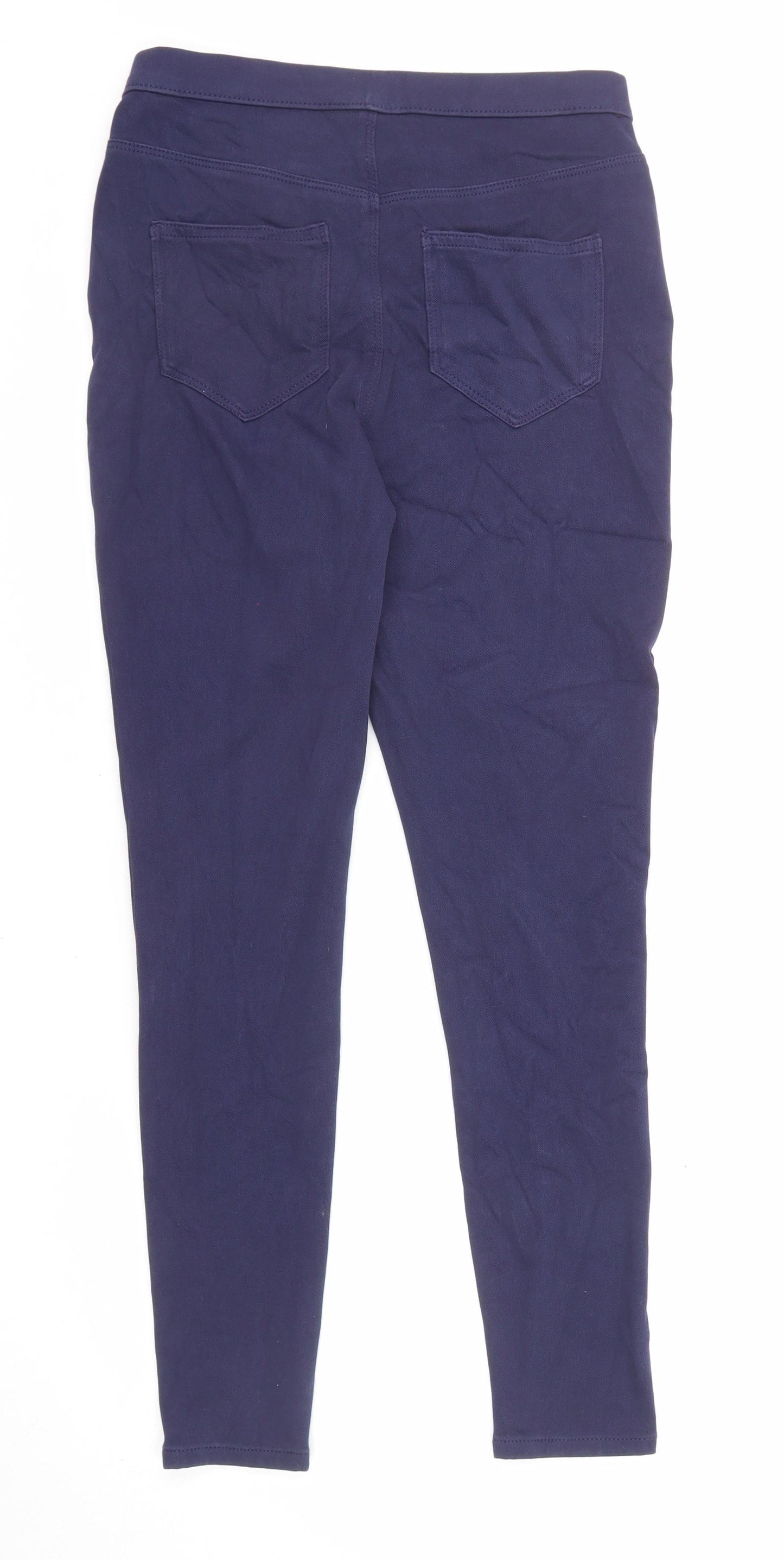 George Womens Blue Cotton Skinny Jeans Size 10 L26 in Regular