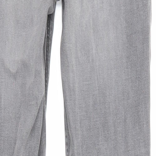 Pimkie Womens Grey Cotton Skinny Jeans Size 8 L26 in Regular Zip