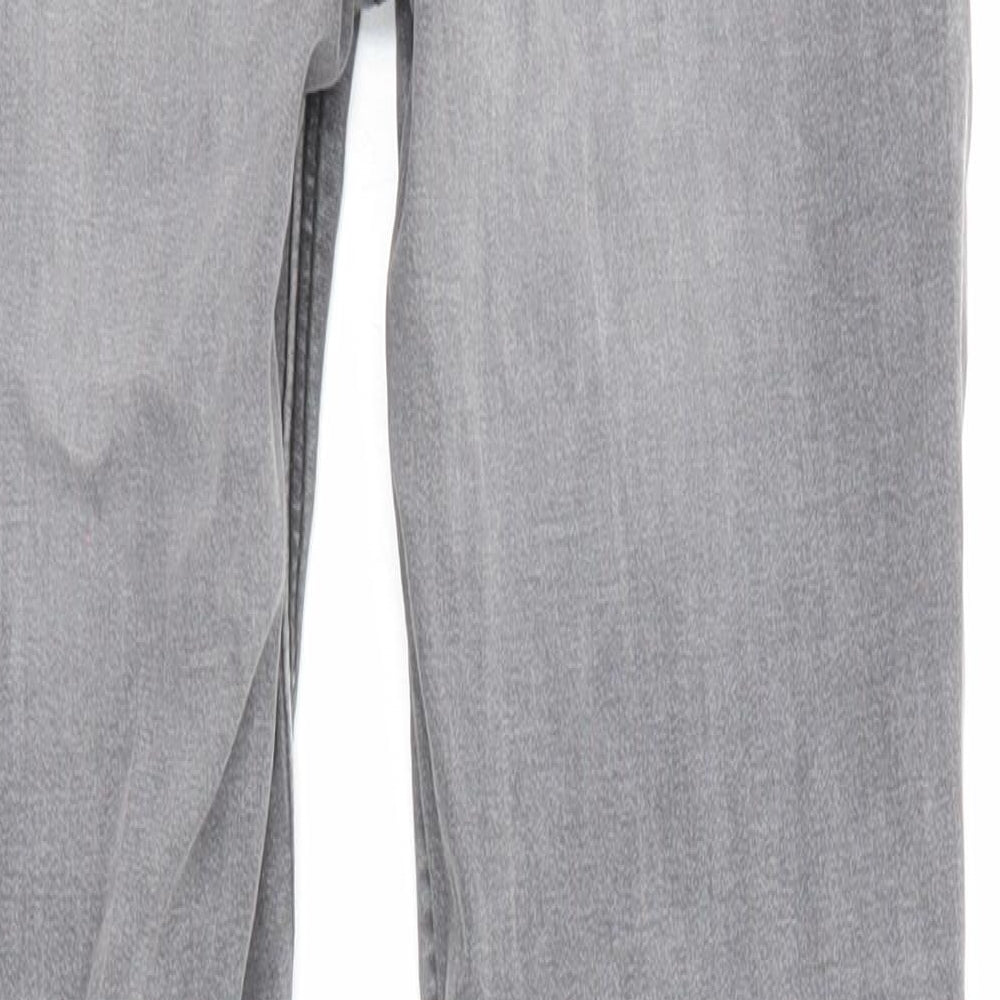Pimkie Womens Grey Cotton Skinny Jeans Size 8 L26 in Regular Zip