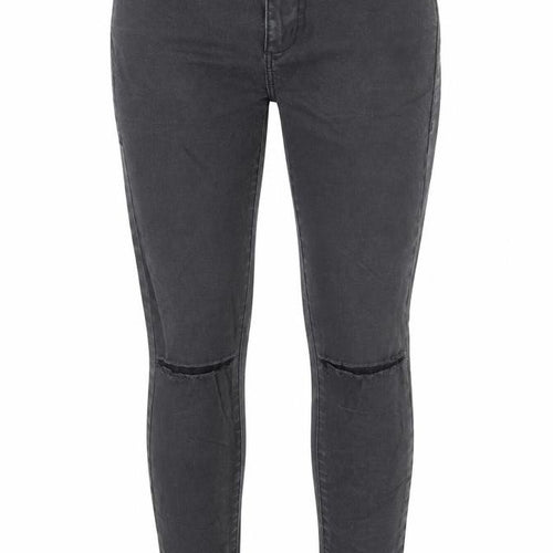 Topshop Womens Black Cotton Skinny Jeans Size 28 in L30 in Regular Zip