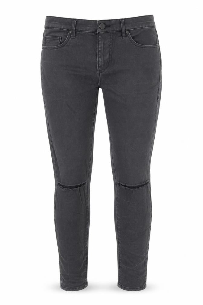 Topshop Womens Black Cotton Skinny Jeans Size 28 in L30 in Regular Zip