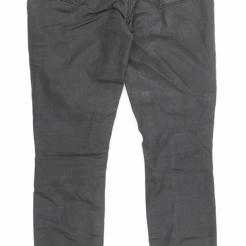 Topshop Womens Black Cotton Skinny Jeans Size 28 in L30 in Regular Zip