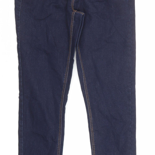 George Womens Blue Cotton Skinny Jeans Size 8 L29 in Regular Zip