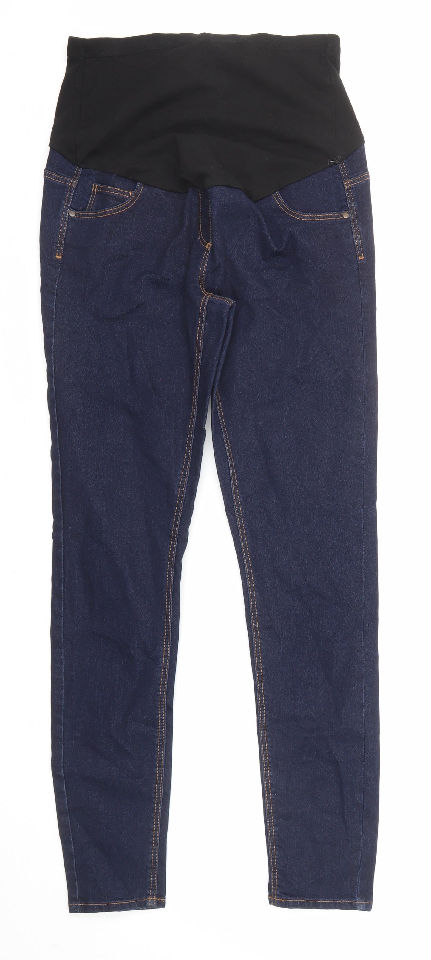 George Womens Blue Cotton Skinny Jeans Size 8 L29 in Regular Zip
