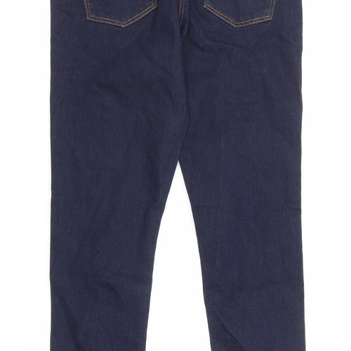 George Womens Blue Cotton Skinny Jeans Size 8 L29 in Regular Zip