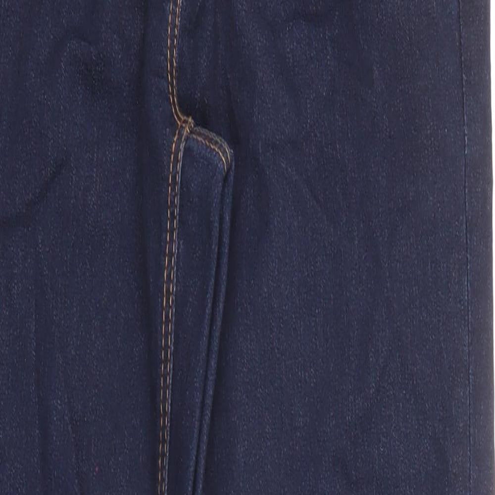 George Womens Blue Cotton Skinny Jeans Size 8 L29 in Regular Zip